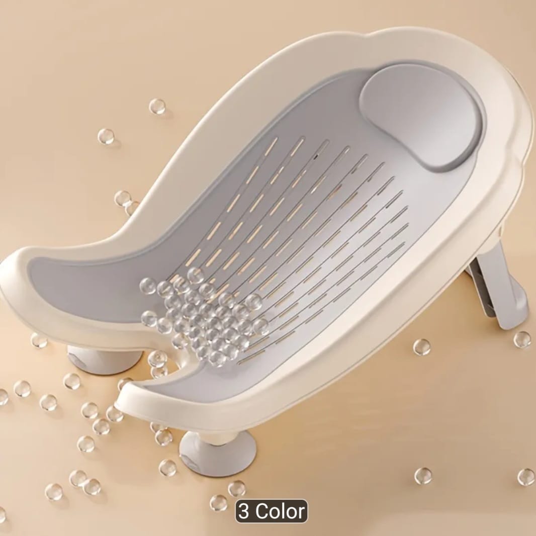 Foldable Non-Slip Baby Bath Tub with Newborn Support